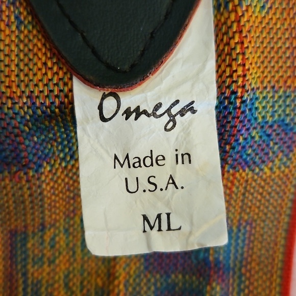 Vtg OMEGA 1980s Egyptian Style Colorful Patterned Gold Arrow Buckle Elastic Belt main image 7